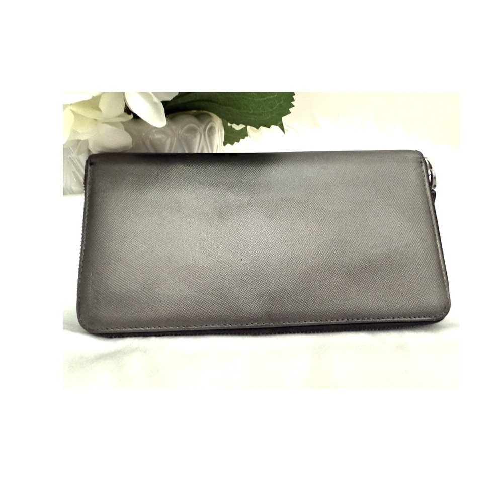 Prada Saiffiano zip around Wallet